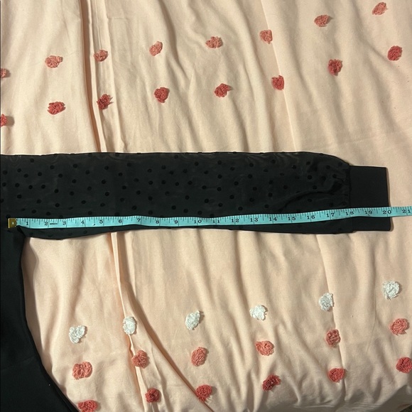 NWT Fashion Nova Come My Way Black Midi Dress Size M Sheer Sleeve Polka Dot - Picture 11 of 16